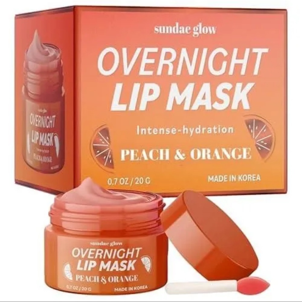 NIB: Sundae Glow Overnight Lip Mask - Peach & Orange!